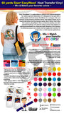 60 Yards Siser EasyWeed IRON-ON Heat Transfer Vinyl (Mix & Match your favorite colors) - gercuttervinyl