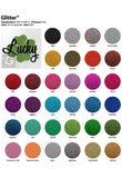 SISER Glitter Heat Transfer Vinyl, 24 Sheets, 20" x 12", Assorted Colors BUNDLE - gercuttervinyl