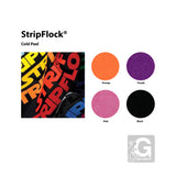 SISER StripFlock Heat Transfer Vinyl, 6 Sheets, 15" x 12", 6 Assorted Colors BUNDLE