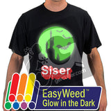 GERCUTTER Store - Siser EasyWeed "Glow in the Dark", 3 Sheets (12" x 15" x 3 Sheets) T-Shirt Iron-on Heat Transfer Vinyl - gercuttervinyl